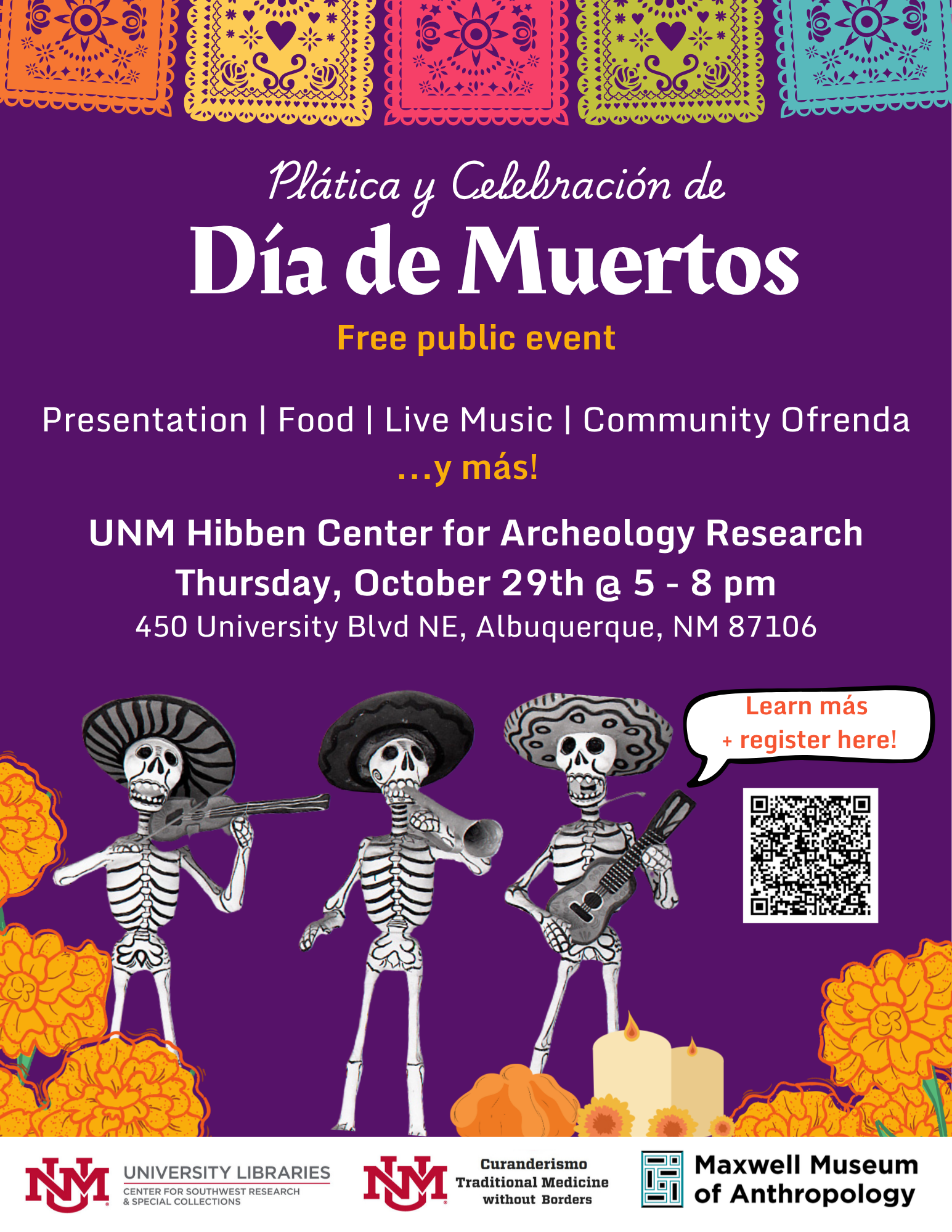 Flyer Day of the Dead October
